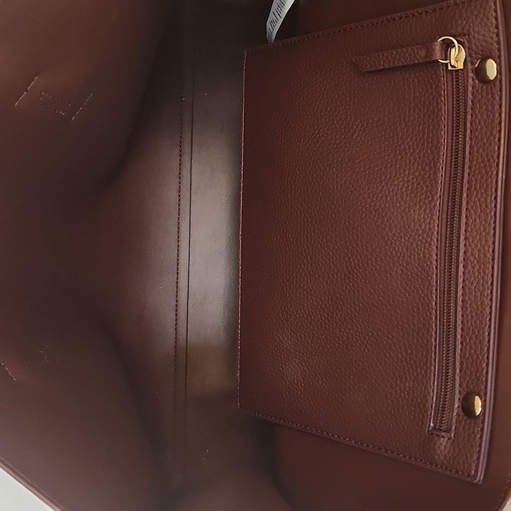 Rachel Zoe Burgandy Arialith in Bordo Vegan Leather Tote - Picture 7 of 9